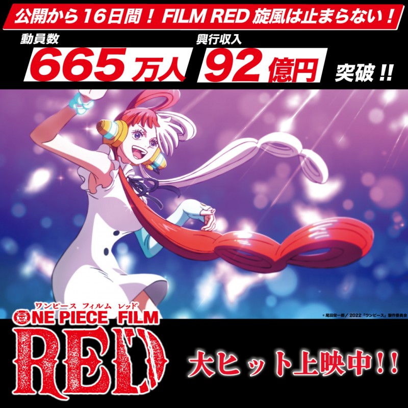 【QY球友会】《海贼王：红发歌姬》92亿日元 《摇曳露营》观影人数突破65万 暂停朗读为您朗读