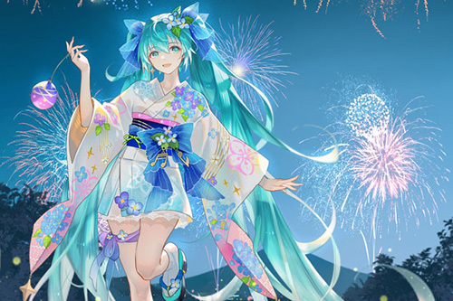 烟花大会 和服初音-F:NEX和POPPRO初音未来 真夏花火 手办 暂停朗读为您朗读