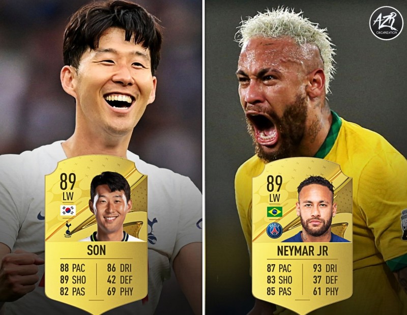 【QY球友会】FIFA23左边锋球员TOP20：内马尔、孙兴慜、马内89领衔