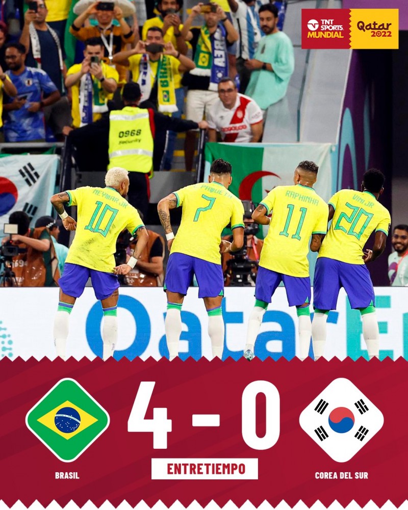 热议韩国0-4巴西：让别冲出亚洲非不听 比20年前国足打巴西还惨