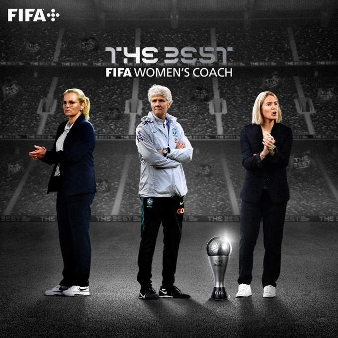 【QY球友会】FIFA年度最佳女足教练候选：邦帕斯托、皮娅、魏格曼