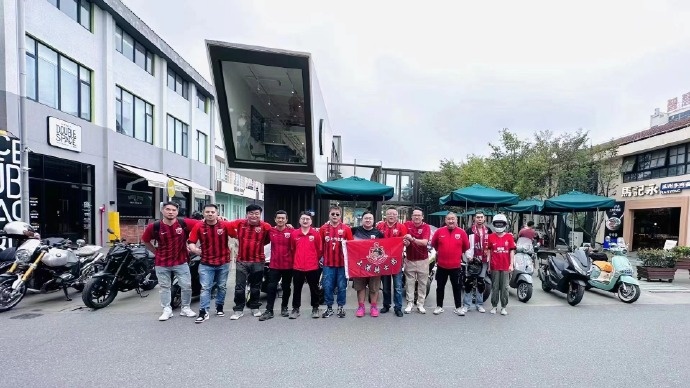 【QY球友会】上千名海港球迷前往客场一同战斗，有摩托车大军和骑行大军