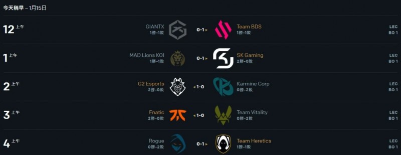 LEC冬季赛W1D2：KC上中低迷不敌G2，老G2上中野拿首胜