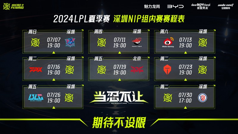 【QY球友会】不会1-7去打骑士之路吧？NIP后续三场对手为TES、BLG以及LGD