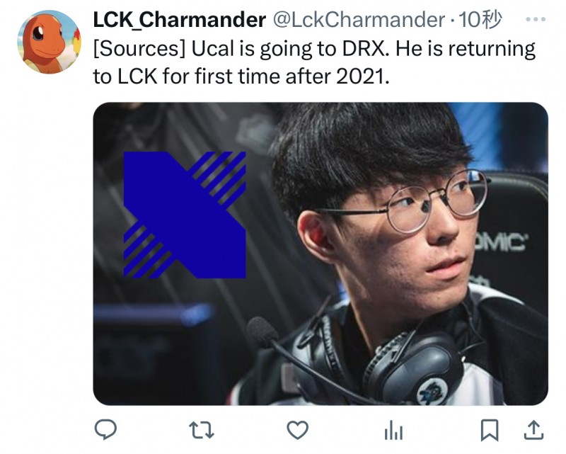 【QY球友会】LCK转会流言：Kingen将前往NS，Ucal将前往DRX