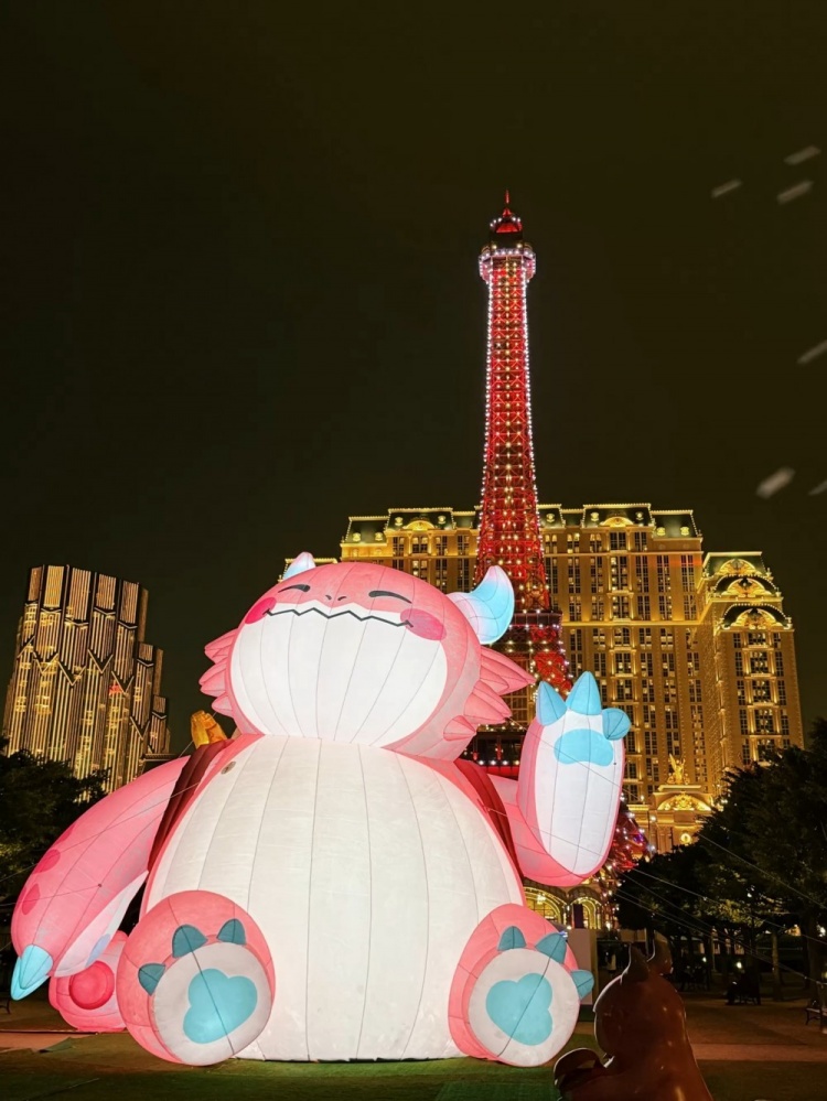 【QY球友会】余霜晒照：胖胖龙好可爱哟！澳门夜景超美丽的！！