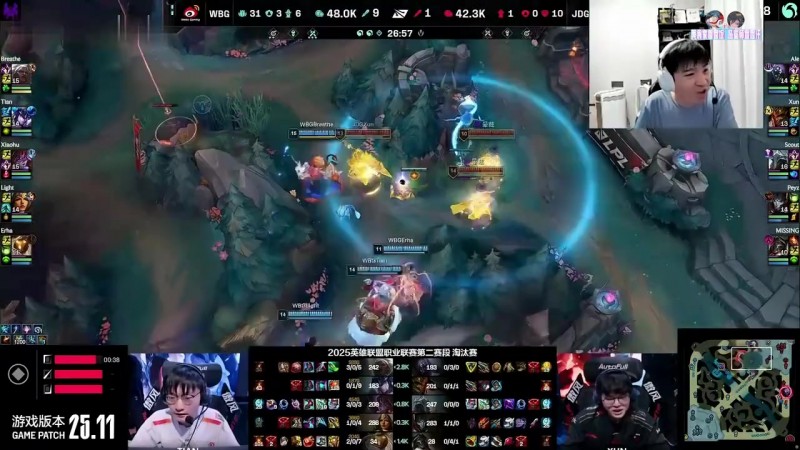 【QY球友会】Letme:JDG闷了想不明白不选IG选WBG,明天BLG3比1赢