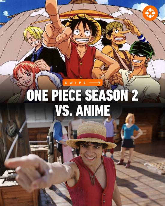 【QY球友会】《海贼王》真人版第二季与动漫角色对比：薇薇变黑人 罗宾美爆！