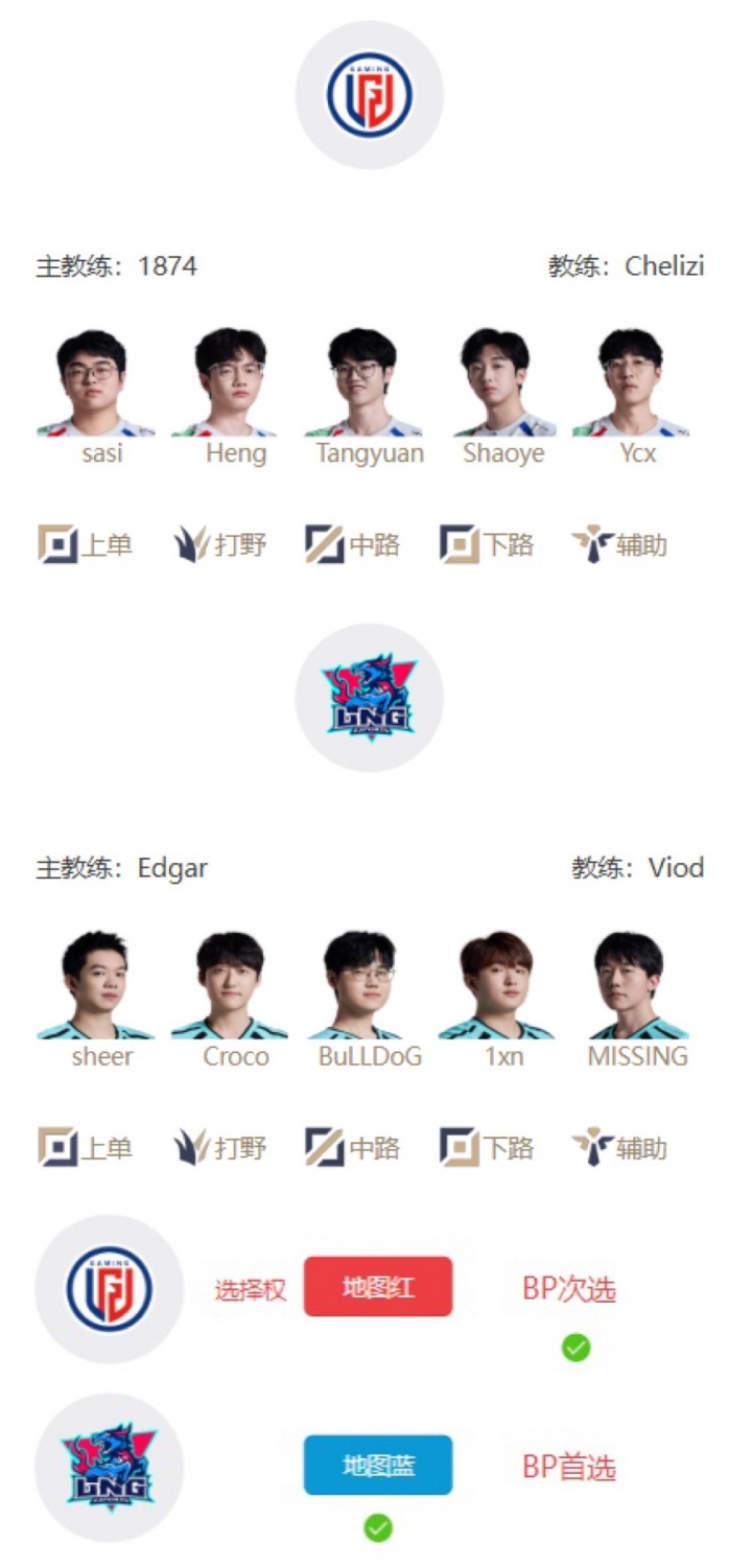 【QY球友会】LPL明日首发名单：韩国“姿态”对阵Tangyuan！圣枪哥大战369