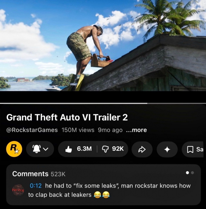 【QY球友会】再刷亿遍！《GTA6》等不到 玩家狂刷预告片解馋