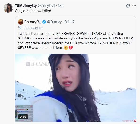 【QY球友会】性感女主播滑雪被困