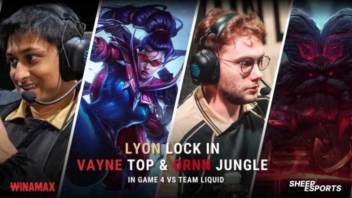 【QY球友会】LYON选出上单薇恩打野奥恩 打野奥恩为职业赛场历史第二次