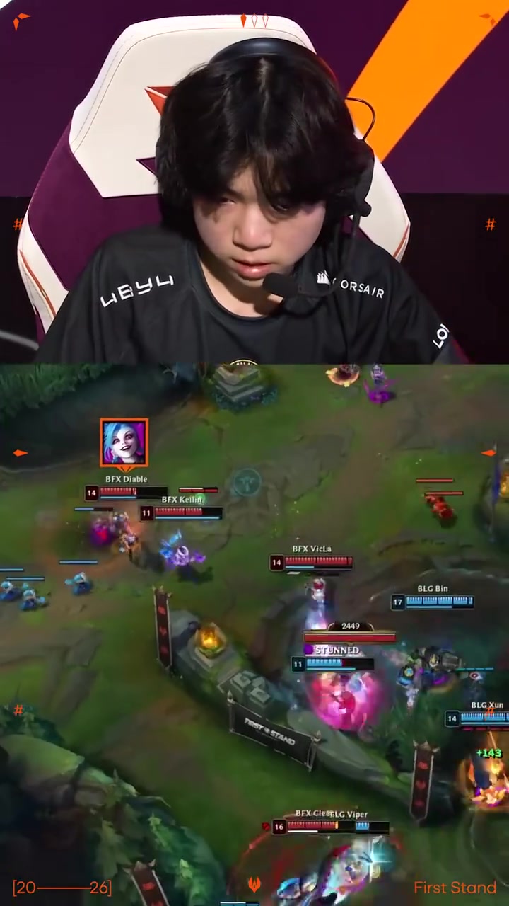 【QY球友会】赛事官方分享Diable金克丝五杀时刻：绝对的天才