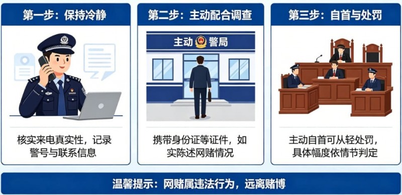 【QY球友会】网赌被警察打电话要求配合调查怎么办？自首能否从轻处罚全面解析