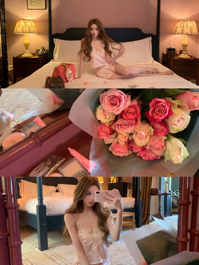 【QY球友会】王思聪前女友懒懒晒照:圣恒玫瑰