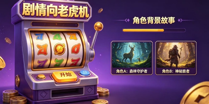 【QY球友会】PG尝试“剧情向”老虎机，玩家通过中奖解锁角色背景故事。