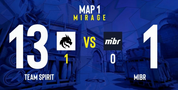 【QY球友会】🎮人人都是donk!Spirit多点开花13-1暴打MIBR 两连胜晋级在望