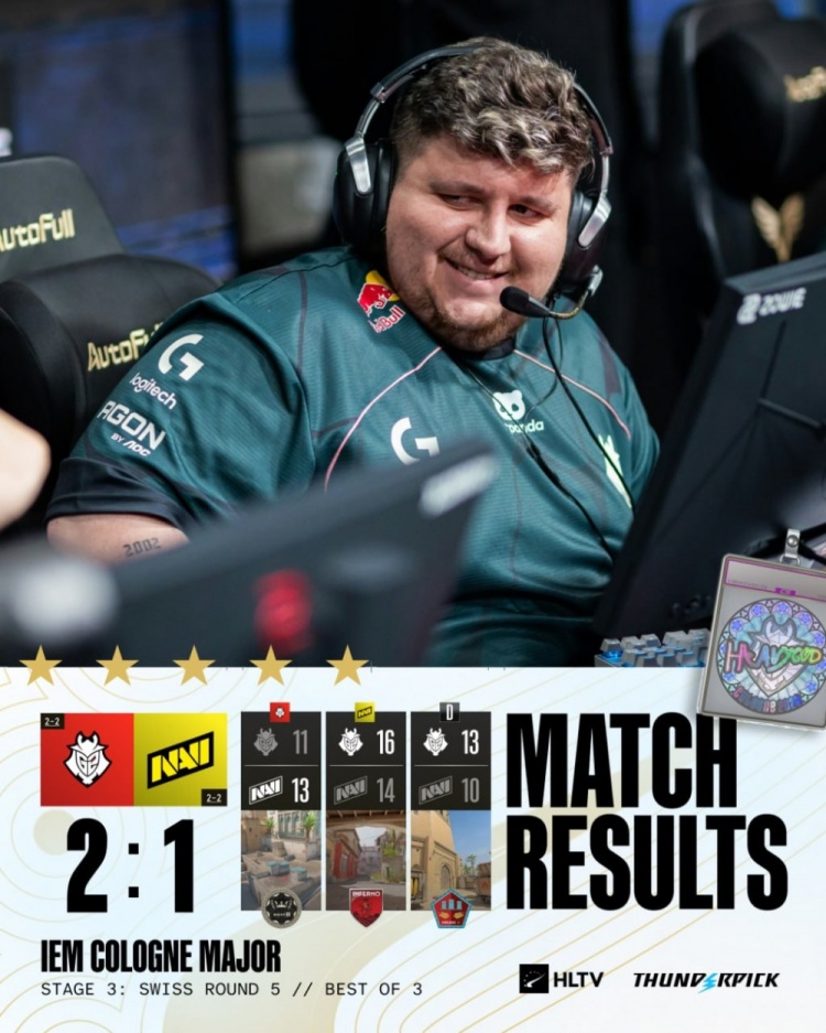 【QY球友会】🎮天生赢家Major回家!G2让一追二淘汰NAVI 搭上八强末班车