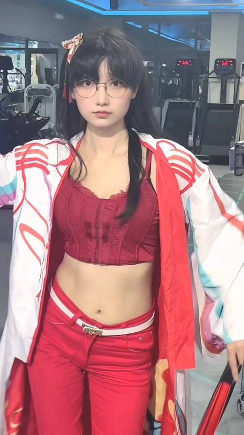 【QY球友会】李哥确实难打！撞脸Faker的女博主莎赫儿COS不知火舞！大秀性感蛮腰