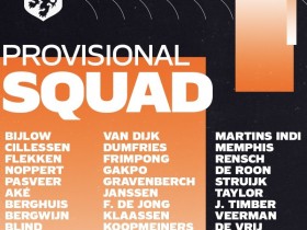 【QY球友会】荷兰欧国联初选名单：范迪克、弗兰基-德容、德里赫特悉数入选