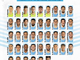 【QY球友会】乌拉圭友谊赛大名单：卡瓦尼、苏亚雷斯、努涅斯、巴尔韦德入选