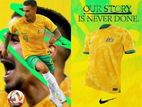 【QY球友会】澳大利亚世界杯球衣：主场球衣设计灵感来源于该国崎岖的地形