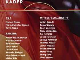 【QY球友会】德国队新一期大名单：穆勒、罗伊斯领衔，穆西亚拉、维尔纳在列