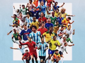 【QY球友会】众神殿！世界杯官推晒历史群星海报：是谁让你爱上世界杯？