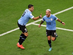 【QY球友会】阿拉斯凯塔是乌拉圭第3位世界杯上半场双响球员，前两次均夺冠