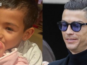 【QY球友会】C罗五岁的儿子马特奥，已和父亲一样戴上了钻石耳钉?