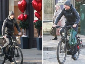【QY球友会】太阳报：曼联主帅滕哈赫在情人节被拍到骑自行车出行