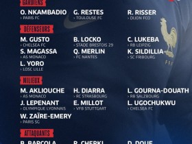 【QY球友会】法国U21名单：瓦希&小埃梅里&特尔&卢克巴&巴尔科拉等人入选