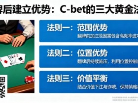 【EV扑克】如何在翻牌后建立优势?C-bet的三大黄金法则