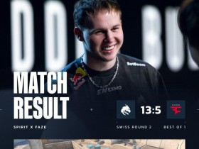 【QY球友会】🎮指挥完爆了啊!donk大狙拿下首日第二次五杀 Spirit击败FAZE