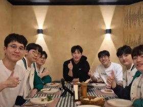 【QY球友会】纷纷比赞👍韩国解说分享与T1队员、主播越南聚餐照片