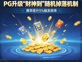 PG升级“财神到”随机掉落机制,爆率提升5%触发频率。【QY球友会】