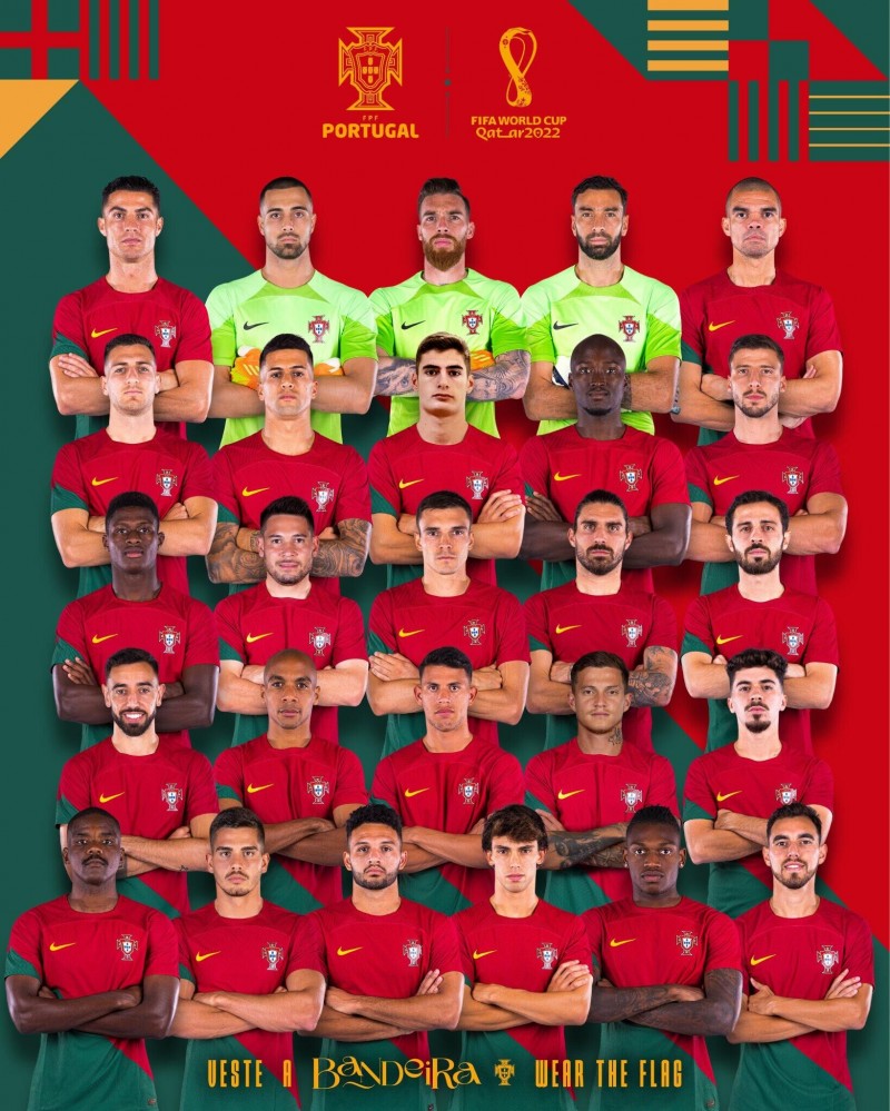 葡萄牙26人世界杯名单：C罗领衔，B席、B费、莱奥、佩佩入选